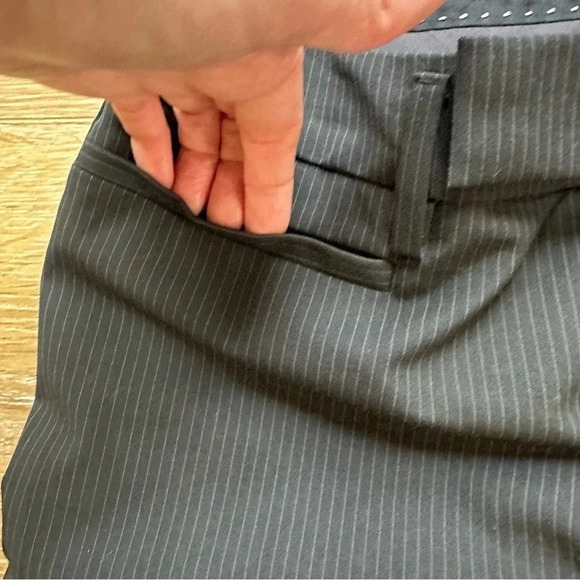 Gap Women's Stretch Modern Boot Black Pin Stripe Dress Pants Size 2 Long NWT - Picture 6 of 14